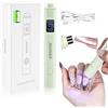 JODSONE Lampada UV per Unghie Portatile Piccola con Magnete e Display LCD - Lampada LED Ricaricabile Maniüre per Casa, Design Compatto e Maneggevole, verde