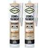 Bostik Legno&Pavimenti Sigillante Rovere Chiaro cartuccia 300ml (Confezione da 2)