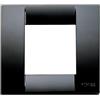 VIMAR 17097.16 IDEA Placca Classica 1 modulo o 2 moduli ridotti, tecnopolimero, dimensioni 8.8 x 8 x 0.9 cm, colore nero (Confezione da 5)
