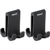Wenko Gancio per Doccia Doppio Verna Duo, Gancio in Silicone per Box Doccia con Uno Spessore di Parete Fino a 10 Mm, Molto Spazio per Appendere Spugne, Asciugamani e Molto Altro Ancora, Nero