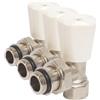 SOMATHERM FOR YOU SOMATHERM 486-12N FOR YOU - manuale del radiatore Valvola a squadra 3/8, con Staffa Regolabile Nichelata F12/17 (Confezione da 3)