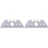 MARTOR 10 x LAMA TRAPEZOIDALE, lame di ricambio per cutter, coltelli di sicurezza, 19 mm, affilate, lame arrotondate, riutilizzabili su 2 lati, NR. 65232 (Confezione da 2)