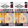 Bostik biADESIVO esterni & interni 19mm x 1.5mt, traslucido (Confezione da 2)