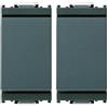 Vimar 0R16000 Interruttore 1P 10Ax, 250 V, Grigio (Confezione da 2)