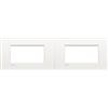 Bticino LNC4804BN Placca Livinglight Air 4 Moduli, Bianco Puro (Confezione da 2)