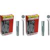Fischer, Tasselli UX 10x60 S Y con vite con vite per Muro pieno, Mattone Forato, Cartongesso (Confezione da 2)
