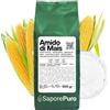 SaporePuro Amido di Mais Nativo 500 g- Addensante Naturale per Dolci, Creme e Salse - Senza Glutine e Vegan