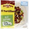 Old El Paso Tortillas de ble Nature - Scatola da 8 pezzi, 326 g