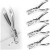 SHUIYUE 4 Pezzi Foratrice per Carta, Punzonatrice A Foro Singolo, Perforatore Foro Tonda, Perforatore A Pinza Singolo Foro, Per Mestieri Etichette Regalo Carta Scrapbooking Diy Craft(3mm/6mm)