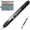 Generic Platinum Curidas PKN7000 - Set di penne a sfera con convertitore (#7 fumo, grafite, F (fine)