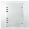 OVISEEN Raccoglitore A5 A 6 Anelli Tondi In Acciaio, Copertura PVC Trasparente | Cartella Organizzatore Con Due Chiusure A Pressione, Dimensione 185x230x25 mm Per Scuola, Ufficio E Università Ricaricabile