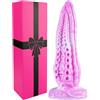 hainuo Realistico mostro in silicone 22,5 cm Fantasia anale Tentacolo Dildo Potente ventosa Grande e spesso mostro per donne Grasso Plug anale Giocattolo sessuale per adulti