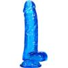 Umania Fallo Viola a Ventosa - Fallo Realistico da 21 cm, Piccolo Giocattolo Sessuale per Adulti per Principianti, Adatto a Donne/Uomini/Gay, con Asta Curva e Sfera, Adatto per Vagina, Punto G e Ano