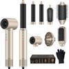 MogaWave Air Styler 7 in 1 Hair Styler, Asciugacapelli 110000 RPM 20m/s, Asciugacapelli Styler con Hairstyler, Arricciacapelli ad aria, Spazzola Lisciante, Styler Capelli, Leggero e Silenzioso