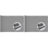 VOUNOT® Telo Frangivista per Balcone Giardino, Frangivento in HDPE, 90x500 cm, Privacy Recinzione Copertura per Balcone, Grigio (Confezione da 2)