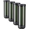 Fiskars Distributore d'Acqua per Piante, Urban Plant Care, Per Interni e Balconi, 350 ml, Fino a 5 Giorni di Irrigazione Continua, 6,4 x 25 cm, Ceramica/Plastica, Verde Scuro, 1075380