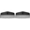 Fiskars Testa di Scopa per Foglie, 23 Rebbi, Utilizzabile con Manico Fiskars Solid, Larghezza: 42 cm, Rebbi in Plastica, Nero, M, Solid, 1063089 (Confezione da 2)