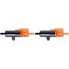 Claber 91217 Irrigatore Goccia in Linea, Nero (Confezione da 2)