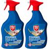 PROTECT EXPERT DTMAL1 - Spray anti-formiche - Balconi - Terrazze - Piedi di Pareti - 1 L - Azione shock e lunga durata - Effetti visibili fin dalla prima ora - Pronto all'uso (Confezione da 2)