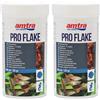 Amtra Pro Flake 100 ml - Mangime di base completo in scaglie per pesci d'acquario d'acqua dolce e marina (Confezione da 2)