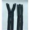 LIL Li YKK, Chiusura lampo con denti in plastica n. 5, misura media, divisibile, 580 nero, 90 cm