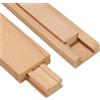 QUARKZMAN 2 Set Legno Cassetto Guide 9-7/8 (25 Cm) Classico Legno Centro Guida Binario con Slitta Scorrimento Staffa Legno Cassetto Scorrimento Fondo Guide Kit Ricambio