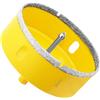 Aohhy Sega a Tazza Diamantata 95mm con Punte Guida, Professionale Vacuum Brasato Punte per Trapano Diamantate per Piastrelle, Porcellana, Vetro, Marmo e Ceramica