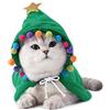 YUYWWAN Vestiti Natale Gatto, Cappotto Cane Natalizi, Mantello Natalizio per Gatti, Vestito con Cappuccio Natale Cane Piccolo, Costumi Natalizi per Piccolo Animali Domestici (Verde B-L)