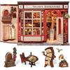 Cutefun Book Nook - Kit DIY casa delle bambole in miniatura, kit per adulti e Decorare per la casa e gli scaffali, il miglior regalo per adolescenti e adulti (THAMES BOOKSTORE)