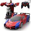 SHAREMI Macchina Telecomandata per Bambini, Giochi Trasforma Robot Giocattolo Cars con Luci e Rotazione a 360, 2.4GHz Macchinina Radiocomandata Gioco Regalo Natale Compleanno Bambino 3 4 5 6 7 8 Anni Maschio