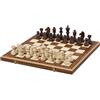 Sunrise Chess & Games Eleganti scacchi all'alba, Set scacchi da torneo Sunrise Chess n. 7 (50x50 cm) intarsiati - set scacchi di prima classe con figure Staunton fatte a mano e scacchiera