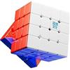 Bukefuno MoYu AoSu V7 DoubleTrack UV 4x4 Magic Cube Magnetico Moyu AoSu WRM V7 112 Magneti, Puzzle 4x4 DoubleTrack UV Magic Tessuto Magico Senza Adesivo Velocità Cubo