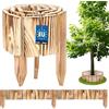 KOTARBAU® Staccionata in Legno per Giardino - 110 x 10 cm - Recinzione Giardino Esterno - Legno Bruciato - Steccato