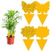 Vegena 60 Pezzi Biadesivo Trappole per Insetti, Plug-in Trappola per Mosche Piastre Gialle Adesivo Giallo Trappole Appiccicose Hanging Plant Flycatcher per Contro Moscerini, Afidi, Moscerini, Tarme