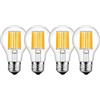 HUAMu Lampadina a LED E27, 12 W, E27 LED bianco caldo, 1200 lumen, lampadina a filamento classico, a forma di pistone, 2700 Kelvin, luce bianca calda, sostituisce 120 Watt, stile filamento