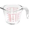 Mudoulu Caraffa Misuratrice In Vetro Borosilicato 500ML Con Beccuccio E Manico, Brocca Graduata Resistente Al Calore Per Cucinare, Pasticceria E Uso Quotidiano In Cucina