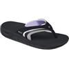 Reef Women's Girls Slap 3 Sandal, Grey/Purple, 8