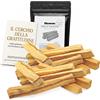 MAMAMI Palo Santo Naturale - Set da 15 Stick + Guida Cartacea inclusa | Palo Santo Originale | Legno Sacro per Purificazione, Meditazione e Benessere | Raccolta Etica dal Perù | Confezionato in Italia