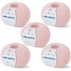 Kalapanta Gomitoli per lavoro a maglia e uncinetto, 100% Pura Lana Vergine Merino Extrafine by Lana Gatto. Linea Baby Soft bambini, neonati naturale con Aloe Vera, 250 g. 850 mt, (Rosa - 13210, 5)