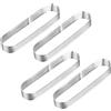 Westmark Stampi per Tartellette, 4 Pz. - Forme perfette per tartellette e quiche - Risultato di cottura uniforme grazie alla perforazione - Argento, Ovale, Ovale, 14,5 x 3,5 cm, 4 pezzi