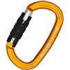 Kong. Ovalone Alu Twist Lock - Moschettone Ovale in Alluminio, Chiusura 2 Movimenti. Apertura Ampia. Sistema Keylock. Certificato CE. per Arrampicata, Ferrata e Soccorso. Peso 79g. Colore Arancione