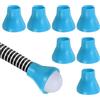 PATIKIL Raccoglitore Palline da Golf, 8Pz Ventosa per Palline da Golf Gomma per Impugnatura Putter per Golfisti Accessori per Manico Oscillazione Putter, Blu