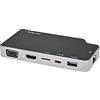 StarTech.com Adattatore Multiporta USB-C - Convertitore USB-C a HDMI 4K o VGA con 100W Power Delivery, 2 porte 10Gbps USB Hub, MicroSD, GbE - Mini dock da viaggio USB 3.1 Gen 2 Type-C (CDP2HVGUASPD)