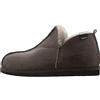 Shepherd of Sweden - Pantofole Anton in pelle di pecora, da uomo, 100% vera pelle di pecora, comfort, morbide e calde, pietra oliata anticata, taglia 42