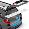 uProtect Pellicola Protettiva per Bordo di Carico Set completo per BMW X3 2 (II) F25 I 2010-2014 - Protezione Paraurti, antigraffio, per vernice - Trasparente Lucido