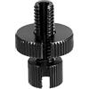 X AUTOHAUX 1 pz M8 freno frizione cavo linea regolatore vite bullone di regolazione con intaglio per moto bici scooter lega di alluminio nero