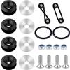 SAVITA Kit di Sgancio Rapido Paraurti Auto, Supporto per Paraurti Fasce per Paraurti Kit Fissaggio Paraurti Auto per Paraurti Universale per Auto (18 Pezzi, Nero)