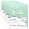 Wash No Waste - Strisce di detersivo per il bucato (64 lavaggi). Ipoallergenico e biodegradabile. Effetto ammorbidente. Vegano e senza crudeltà verso gli animali. Senza plastica. (Ocean Breeze)