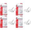 Doctpharma Benda Elastica 4 m x 6 cm, Cotone Elastico Orlato con Graffetta, Ipoallergenica, Dermatologicamente Testata, Bianco
