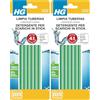 HG Bastoncini ad Azione Disgorgante per lo Scarico del Bagno o della Cucina, Sturalavandini Biodegradabili, Contengono Ingredienti Naturali e sono Facili da Usare, 6 Pezzi (Confezione da 2)